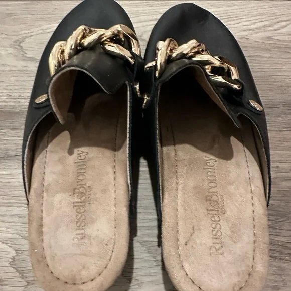 RUSSELL & BROMLEY Dellabosco Chain Closed Toe Clog Size 38 U.S. 7- NWOT - Picture 3 of 5